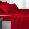 thumbnail image 3 of 5 Piece Sheet has Zippers Sheet Set, King Size 6 Inch Deep Pocket, 800 TC, Stripe Red Color., 3 of 9