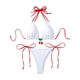 thumbnail image 2 of Traje de baño para mujer Traje de baño de bikini a rayas para mujer Traje de baño de playa de cintura alta Trajes de baño para mujer, 2 of 9