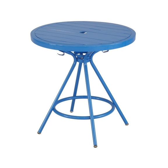 CoGoâ„¢ Steel Outdoor/Indoor Table, Round, 30", Blue