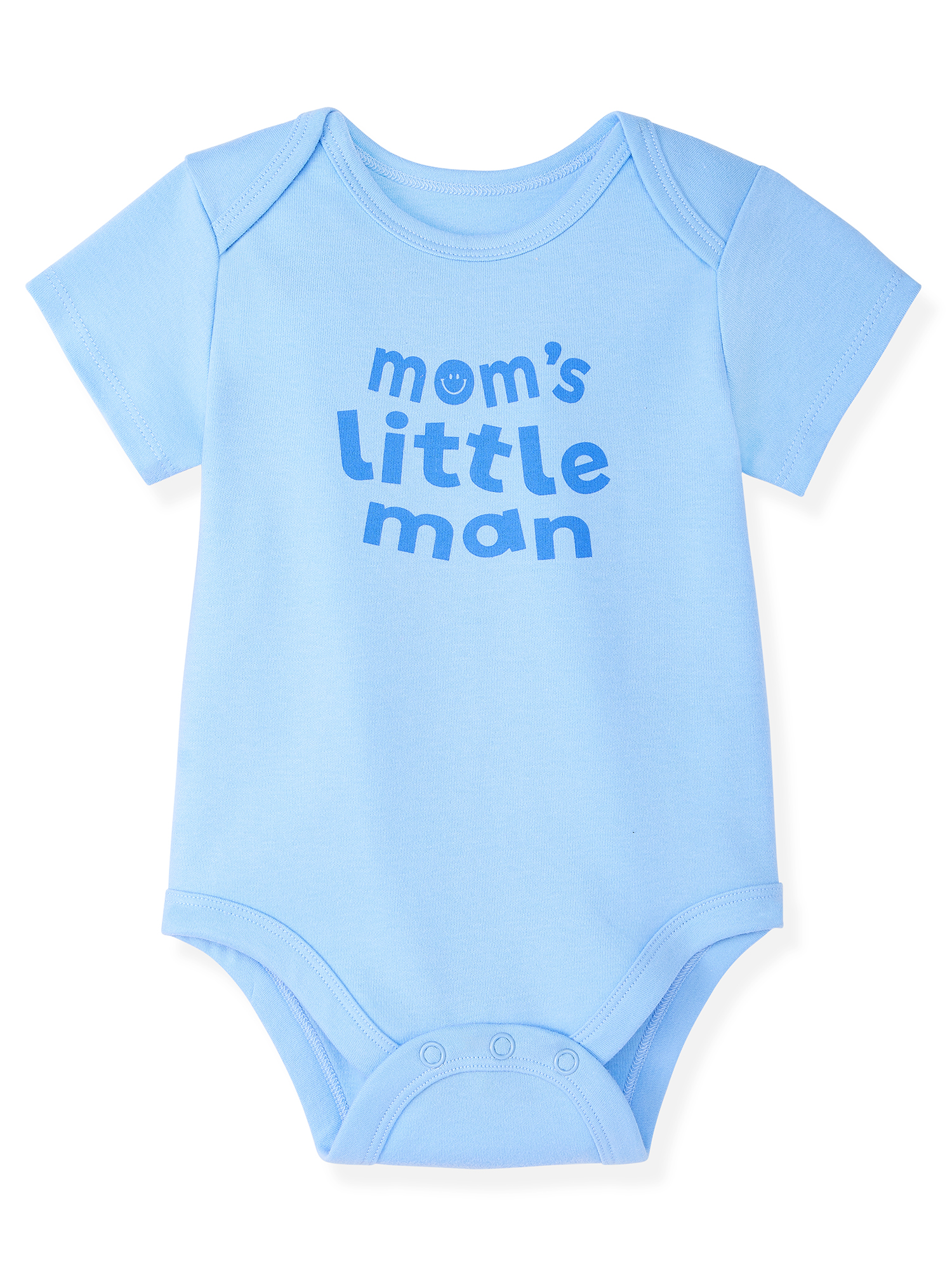 Garanimals Newborn & Baby Boy Cotton Lap-Shoulder Short-Sleeve Bodysuit, Sizes 0โ24M