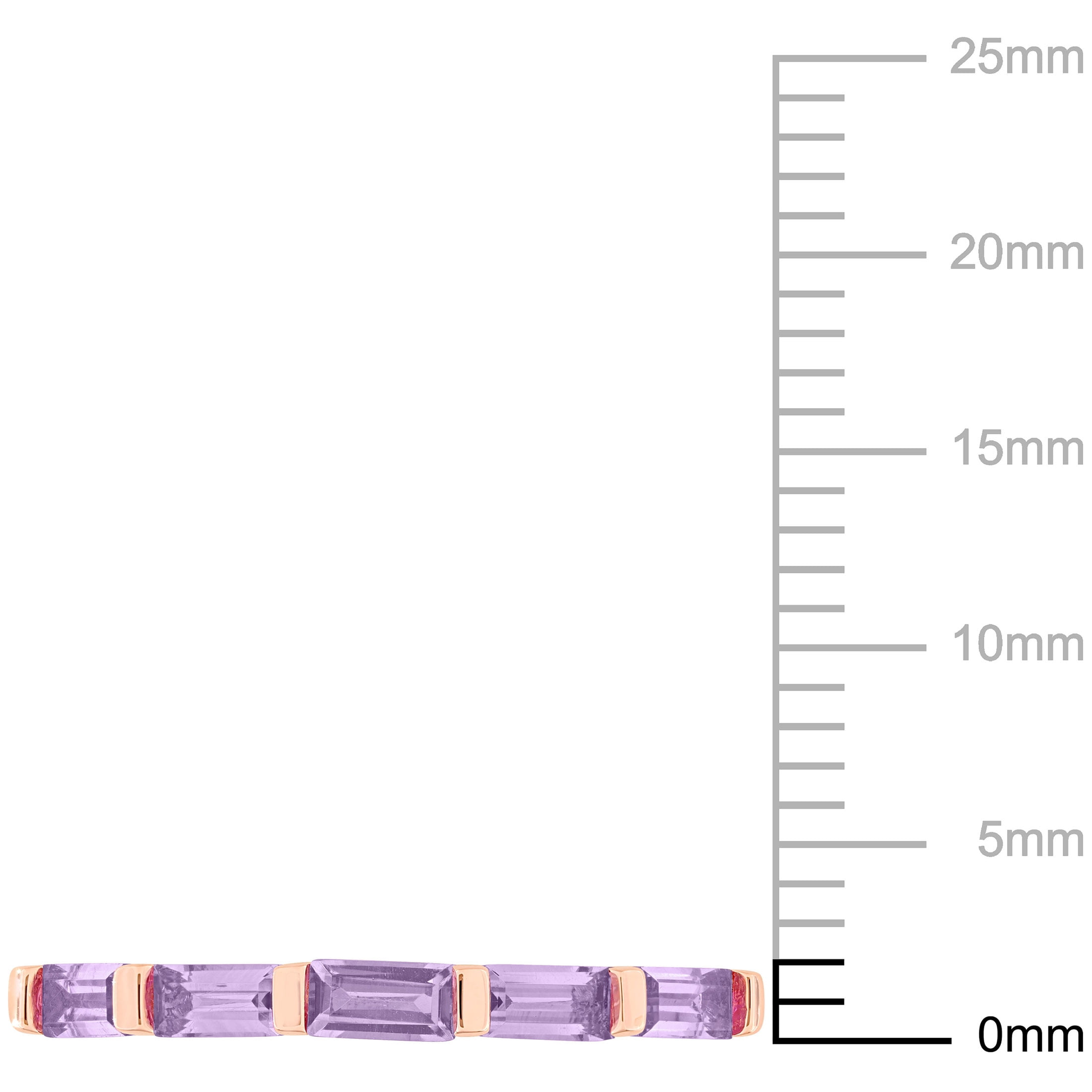 Everly Women's Amethyst 10k Rose Gold Ring