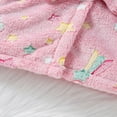 thumbnail image 6 of LYMAYTER ‌Kids Hooded Bathrobe Girls Flannel Dressing Gown Sleepwear Boys Spa Robe 1-7 Years, 6 of 7