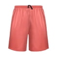 thumbnail image 2 of Men's Pajama Shorts Bottoms with Pockets Soft Lightweight Lounge Sleep Wear Plain Red, 2 of 6