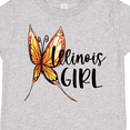 thumbnail image 4 of Inktastic Illinois Girl- Butterfly Girls Toddler T-Shirt, 4 of 5