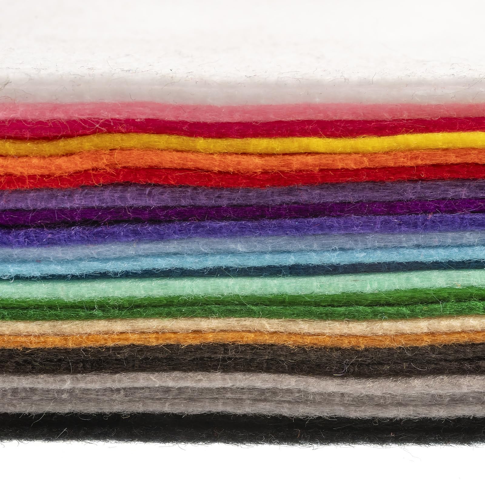 John Bead 9" x 12" Assorted Colors Acrylic Craft Felt Sheets, 25pcs