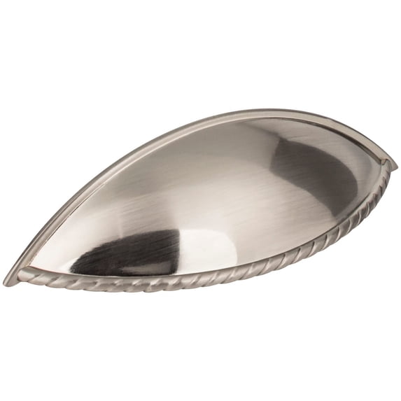 Jeffrey Alexander 8237 Lenoir 3-3/4" Center To Center Cup Cabinet Pull - Nickel
