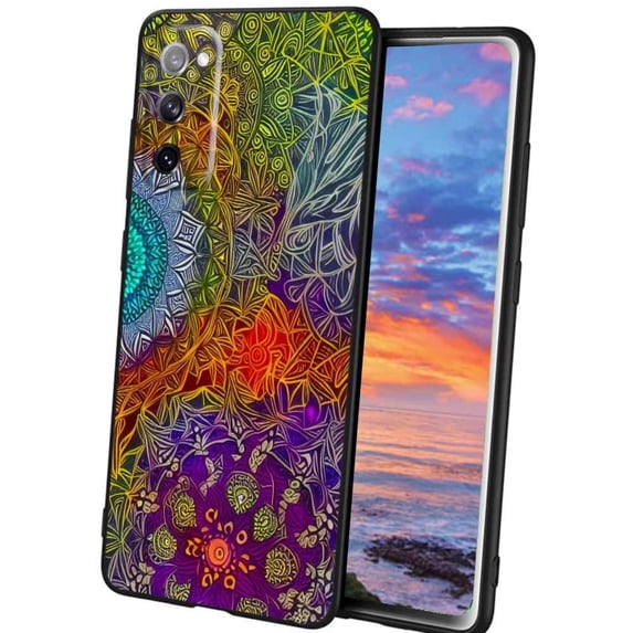Colorful-Mandala-45 Phone Case, Degined for Samsung Galaxy A02S(US Model) Case Men Women, Flexible Silicone Shockproof Case for Samsung Galaxy A02S(US Model)