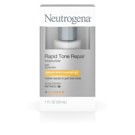 Neutrogena Rapid Tone Repair Moisturizer With Retinol, Broad Spectrum Spf 30 Sunscreen, Travel Size 1 Fl. Oz. - Walmart.com