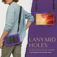 thumbnail image 5 of Allytechgroup Samsung Galaxy Tab A7 Lite SM-T220 T225 T227 8.7" Shockproof Rugged Bumper Kids Friendly Tablet Case with Screen Protector, Shoulder Strap, Purple, 5 of 8