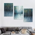 thumbnail image 4 of ONETECH Abstract Picture Wall Art Canvas: Modern Artwork Texture Painting on canvas for Bedroom 12''x16''X3 Panels, 4 of 4