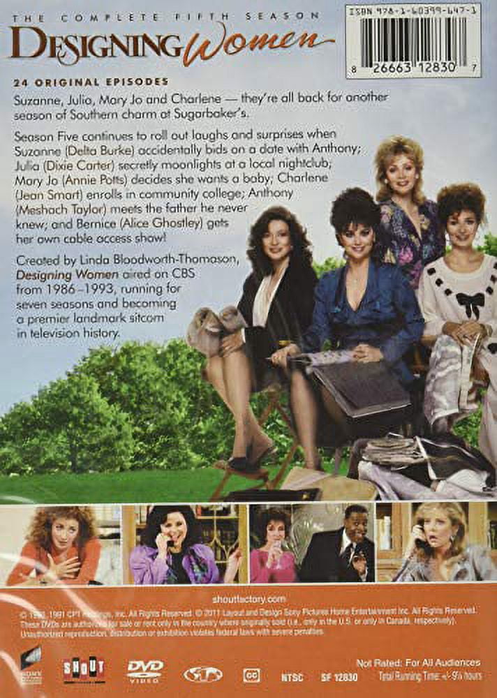 Designing Women: The Complete Fifth Season - Walmart.com
