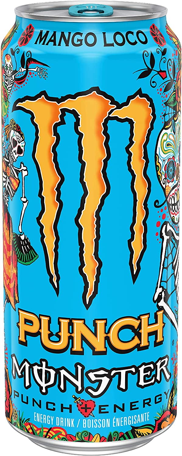 Monster Energy, Mango Loco, 473mL cans, Pack of 12
