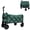 Green + Steel, variant on YINGYUE Expandable Dual-Layer Utility Wagon 100% Extra Space 225 LBS Heavy Duty Foldable Grocery Cart with 360 ° All-Terrain Wheels for Camping Shopping Gardening Fishing Sports Brown