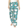 thumbnail image 2 of Kdxio Women's Comfy Stretch Cartoon Funny GoosePrint Drawstring Pajama Pants-Small, 2 of 9