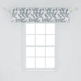 thumbnail image 2 of Ambesonne Tropical Window Valance, Banana Palm Leaves Pattern, 54" X 12", Slate Blue Pale Grey, 2 of 3