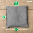thumbnail image 4 of All Weather Cornhole Bean Bags Set of 8 - Duck Cloth- Gray & Royal Blue, 4 of 6