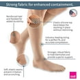 thumbnail image 2 of mediven plus for Men & Women, 20-30 mmHg Calf High w/Silicone Top Band Closed Toe Compression Stockings, Black, V (Extra Wide)-Standard, 2 of 6