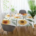 thumbnail image 3 of Yayeee Tablecloths 60" x 120" Rectangle Wrinkle Resistant Party Table Cover, Sunflowers and Leaves Pattern, 3 of 8