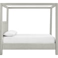 thumbnail image 4 of Meridian Furniture Salina Gris Lin Tissu Texturé Rembourré Lit Double, 4 of 18