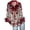 F-Wine, variant on Women Shirts Retro Long Sleeve Collar Button Leopard Design Relaxed Fit Tops