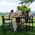 thumbnail image 6 of Cobiod Adirondack Bar Set, 3-Piece Outdoor Patio Furniture Set with 3 Bar Height Chairs and Table, HDPE All-Weather Bistro Set for Balcony,Arubablue, 6 of 6