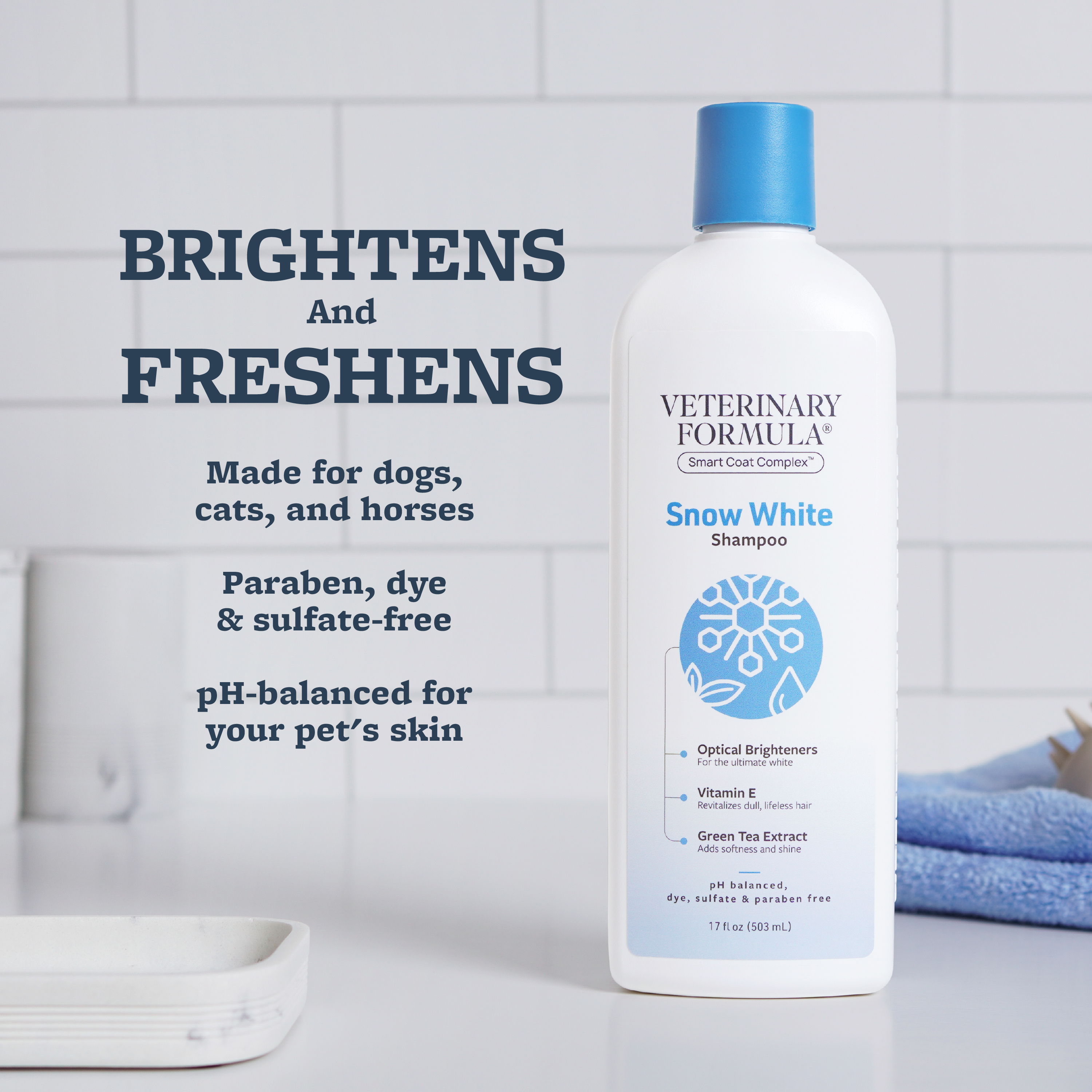 Veterinary Formula Brightening Snow White Shampoo, 17 oz photo 3