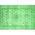 thumbnail image 1 of Ahgly Company Indoor Rectangle Persian Emerald Green Traditional Area Rugs, 7' x 10', 1 of 4