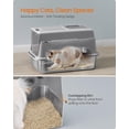 thumbnail image 4 of Caja de Arena para Gatos de Acero Inoxidable Feandrea 60x40x38 cm, 4 of 7