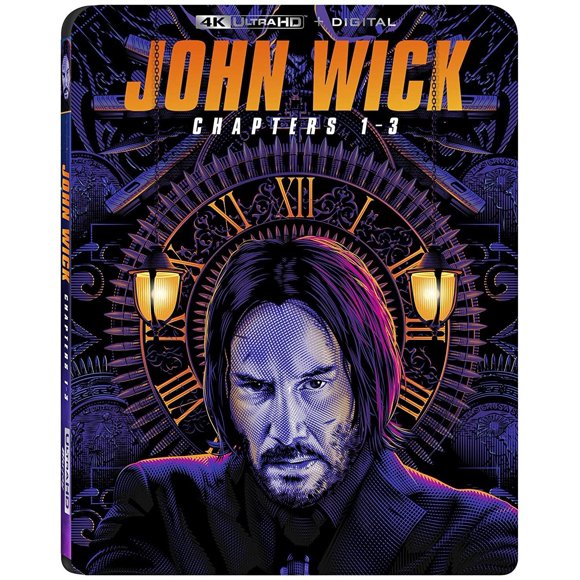 Película física Lionsgate John Wick Capítulos 1‑3 4K UHD