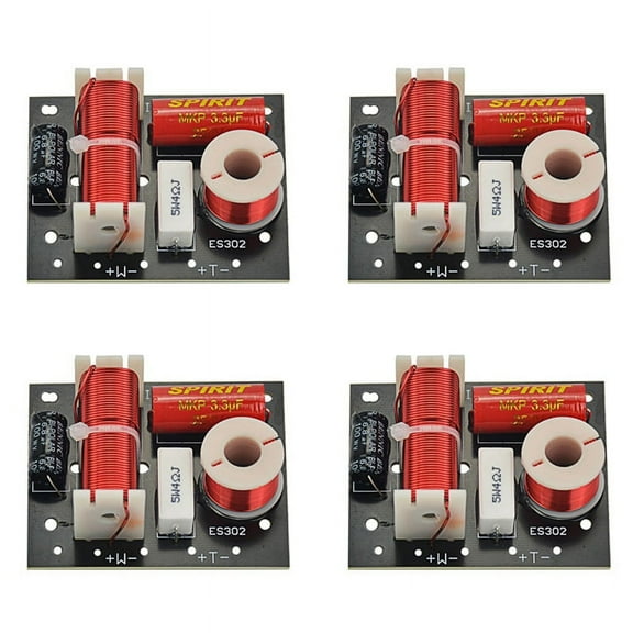 4X ES302 2 Ways Audio Speaker Crossover Treble Frequency Divider Crossovers Speaker Filters DIY for Home Theater