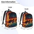 thumbnail image 2 of Bingfone Colorful Starry Sky Sleep Dog Print Canvas College Laptop Backpack, Large Capacity Lightweight College Bookbag Casual Daypack-Medium, 2 of 5