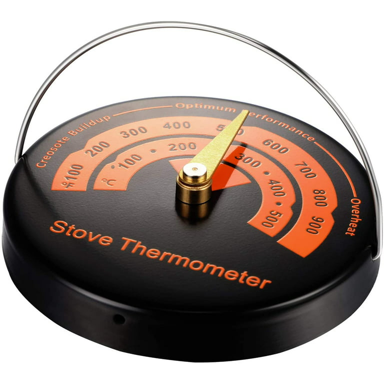 Magnetic Top Thermometer Wood Stove Thermometer Stove Chimney Flue