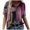 Pink, variant on Aloohaidyvio Tops,Womens Tops Casual Round-Neck Printed T-Shirt Loose Short Sleeve Blouse