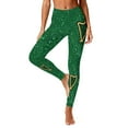 thumbnail image 2 of Gamivast High Waisted Leggings for Women Shamrock Graphic Stretchy Tummy Control Butt Lifting Legging Casual Festival Pant St Patricks Day Outfits, 2 of 9
