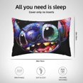 thumbnail image 4 of Funda de almohada rectangular con diseño de puntada, suave y acogedora, con cremallera oculta, para cama, sofá, decoración del hogar, 20 x 30 pulgadas, 4 of 8