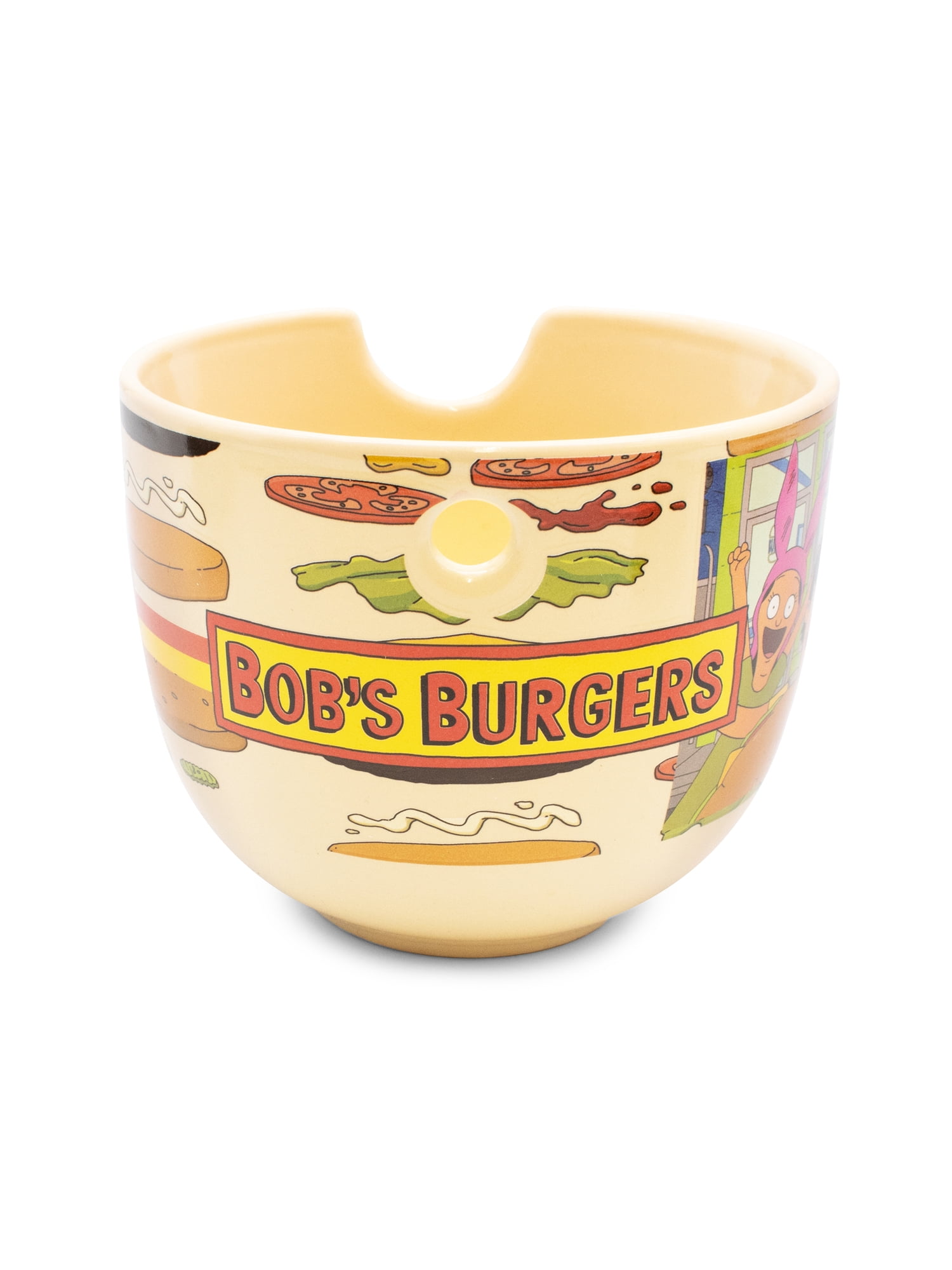 CultureFly Bob’s Burgers Ramen Bowl Set, 18 oz Bowl, Chopsticks, & Spoon, Officially Licensed