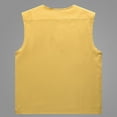 thumbnail image 3 of Tawop Mens Coats Cargo Vest Sleeveless Thin Hoodless Loose Casual Outdoor Hiking Sports Mens Gift,Yellow,2XL, 3 of 3