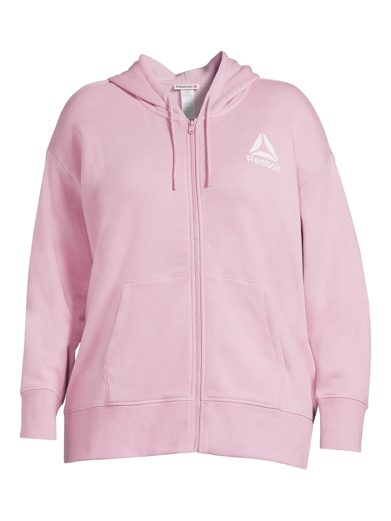 Pink discount reebok hoodie