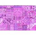 thumbnail image 1 of Ahgly Company Indoor Rectangle Patchwork Purple Transitional Area Rugs, 6' x 9', 1 of 4