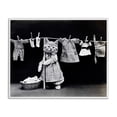 thumbnail image 5 of Stupell Industries Kitten Does The Laundry Graphic Art Framed Art Print Wall Art, 30x24, By Daphne Polselli, 5 of 5