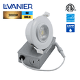 thumbnail image 2 of LeVanier A Mené la Lumière Encastrée de Cardan de 3 Pouces Rotation de 360 ° 8W 700 Lumens 60W Panneau Mince Rond Équivalent vers le Bas Dimmable avec JB ETL ES Blanc 3000K, 2 of 7