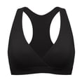 thumbnail image 5 of Sostén MOMANDA sin varillas para lactancia y dormir, estilo racerback, negro, talla XL, 5 of 5