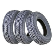 FREE COUNTRY Trailer Tires ST175/80R13 6PR Load Range C 87/91M w/Featured Scuff Guard, Set 3