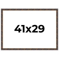 41x29 Frame Gold Real Wood Picture Frame Width 1.5 inches | Interior Frame Depth 0.5 inches |