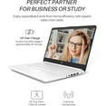 thumbnail image 4 of HP 14" HD Laptop for Students and Business, Intel Quad-Core Processor, 8GB RAM, 64GB eMMC+256GB Micro SD, Long Battery Life, UHD Graphics, Webcam, Windows 11 Home in S Mode, Snowflake White, 4 of 7