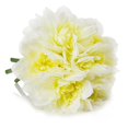 thumbnail image 3 of Enova Home Artificial Flowers Silk Dahlia Fake Flowers Arrangement in Rectangle Glass Vase with Faux Water for Home Office Wedding Decoration (Cream), 3 of 3