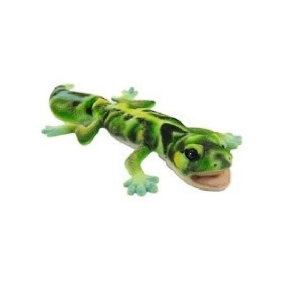 Handcrafted Cuddlers Set of 6 Handcrafted Green Gecko Stuffed Animals 10.2"