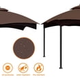 thumbnail image 3 of Eurmax 10x12 Gazebo Replacement Canopy 2 Tier Replacement Canopy,Brown, 3 of 5