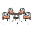 thumbnail image 1 of Homestyles Sanibel Cast Aluminum 5Pc Outdoor Dining Set w/Arm Chairs in Bronze, 1 of 4