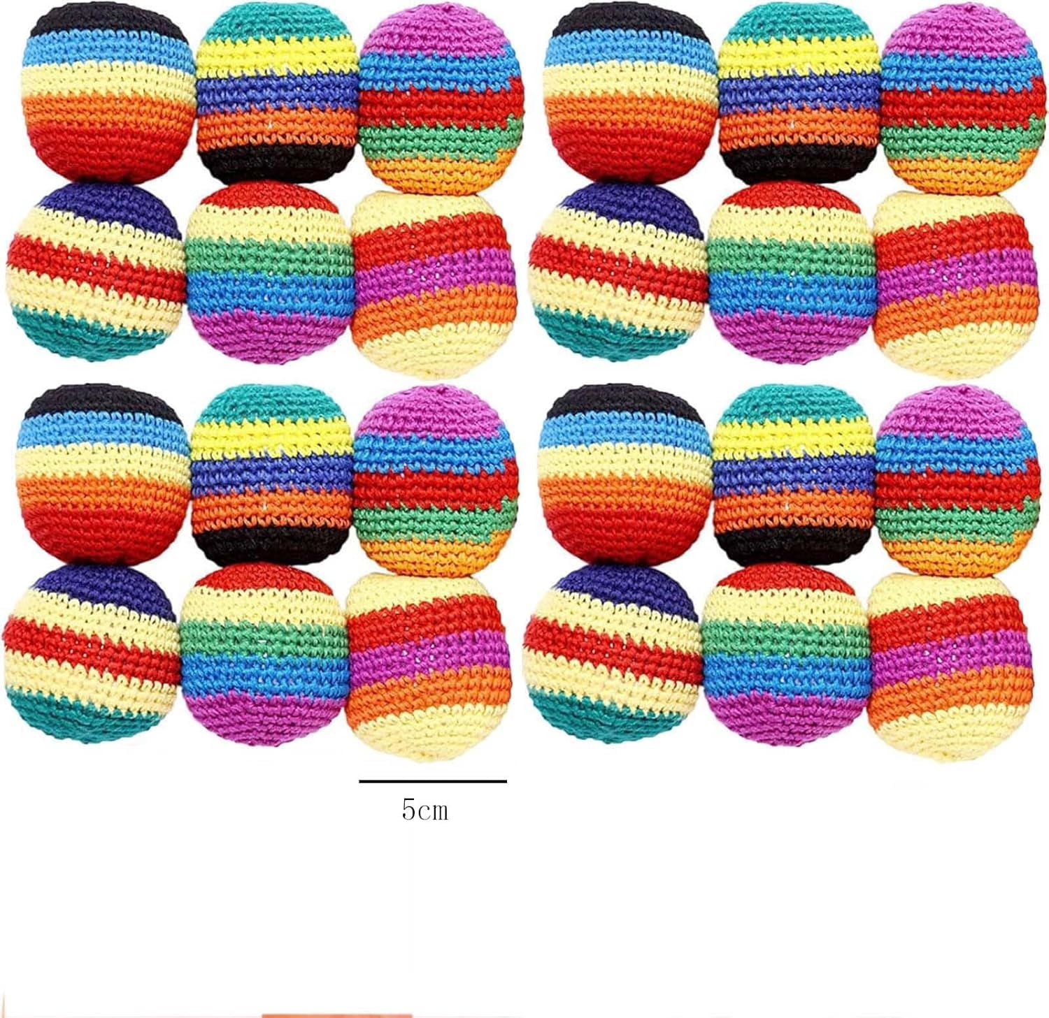 Footbags Sacks, 2026 Novelty Hand-Made Knitted Foot Bag Sack, Fun Crochet Footbag for Adults Outdoor Game